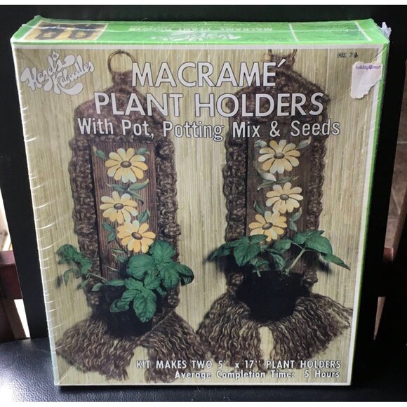 Hazel Kaboodle Kit Macrame Plant Holders Wall Hanging Plant Holders - Picture 2 of 5